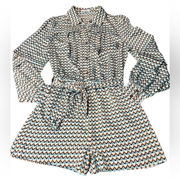 FATE WOMENS COLORFUL ABSTRACT PATTERN BELTED ROMERO SIZE SMALL - Picture 1 of 15